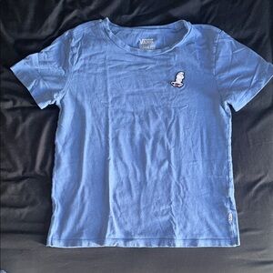 Vans x Snoopy Collab Blue Short Sleeve Tee